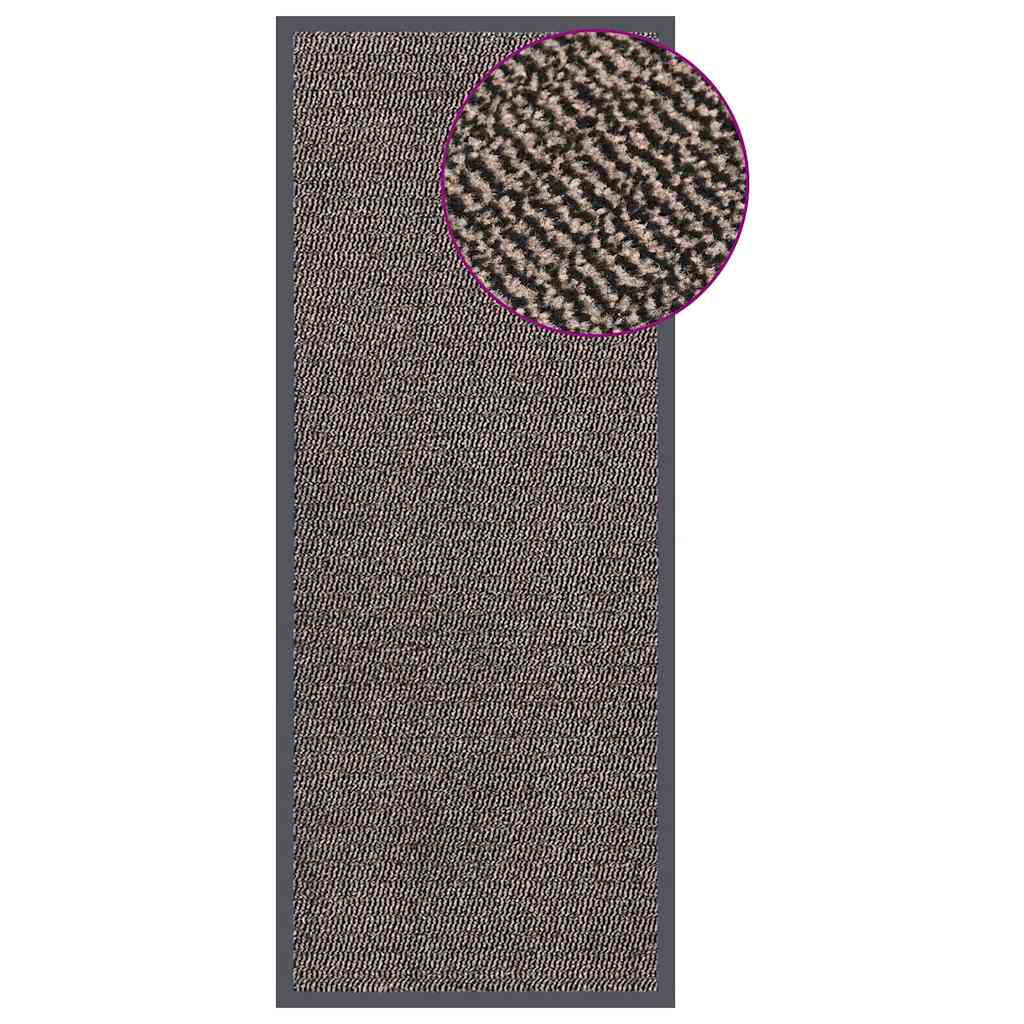 Getuftete Fußmatte Dunkelbraun 60x150 cm