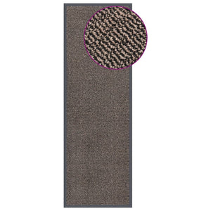 Getuftete Fußmatte Dunkelbraun 60x180 cm