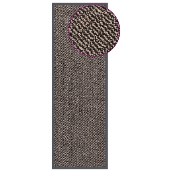 Getuftete Fußmatte Dunkelbraun 60x180 cm