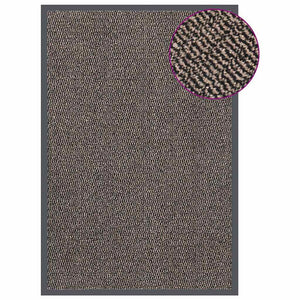 Getuftete Fußmatte Dunkelbraun 80x120 cm