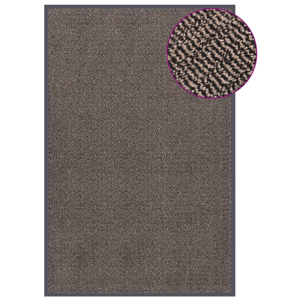 Getuftete Fußmatte Dunkelbraun 120x180 cm