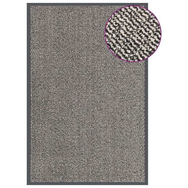 Getuftete Fußmatte Hellbraun 80x120 cm