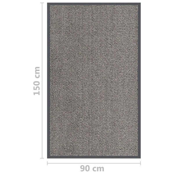 Getuftete Fußmatte Hellbraun 90x150 cm