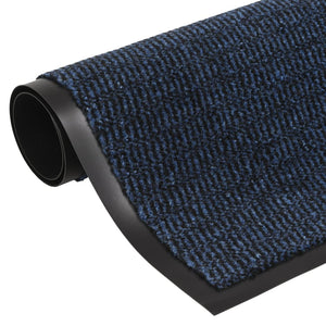 Blaue Fußmatte, getuftet, 60x180 cm