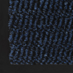 Blaue Fußmatte, getuftet, 60x180 cm