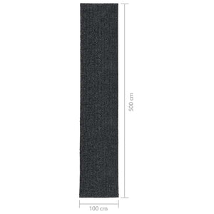 Anthrazit Schmutzfangläufer 100x500 cm