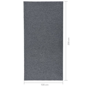 Grauer Schmutzfangläufer 100x200 cm