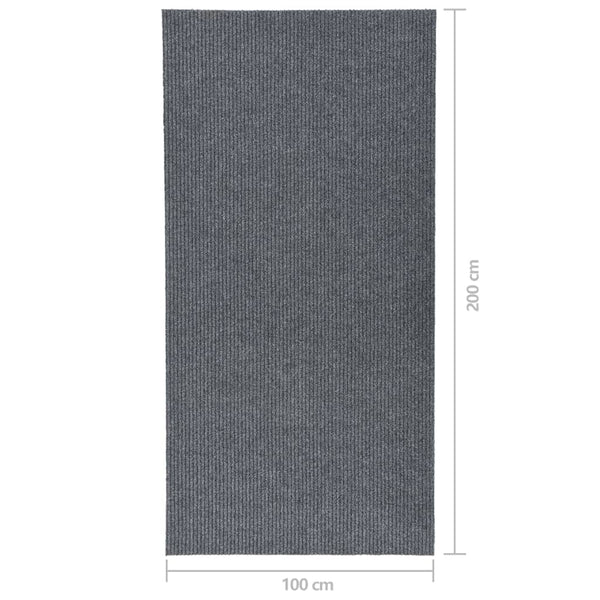 Grauer Schmutzfangläufer 100x200 cm