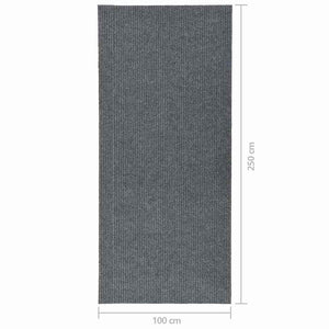 Grauer Schmutzfangläufer 100x250 cm