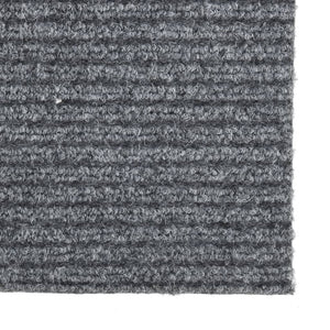 Grauer Schmutzfangläufer 100x350 cm