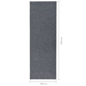 Grauer Schmutzfangläufer 100x350 cm