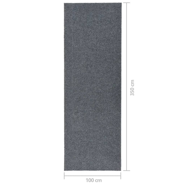 Grauer Schmutzfangläufer 100x350 cm