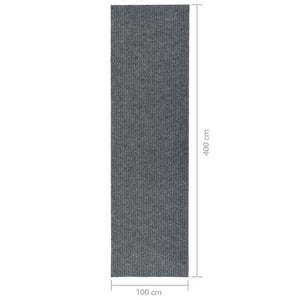 Grauer Schmutzfangläufer 100x400 cm