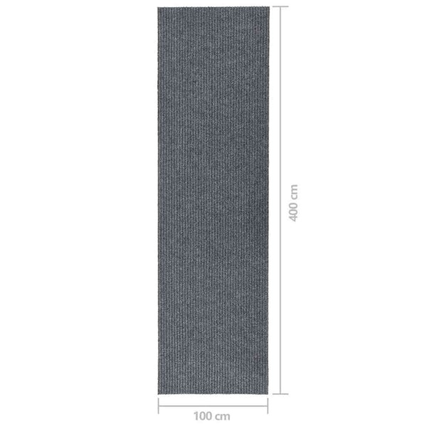 Grauer Schmutzfangläufer 100x400 cm