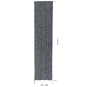Grauer Schmutzfangläufer 100x450 cm