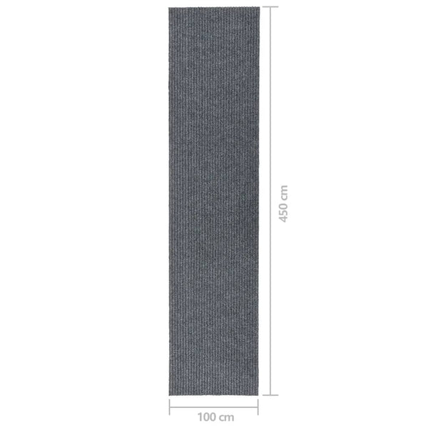 Grauer Schmutzfangläufer 100x450 cm
