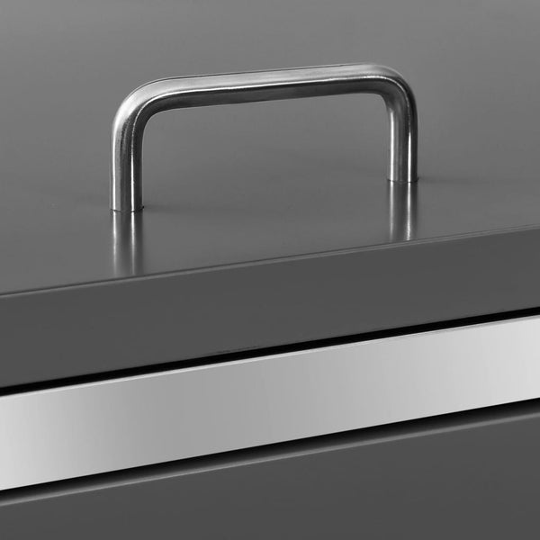 Mülltonnenbox für 2 Tonnen 138x77,5x112,5 cm Edelstahl