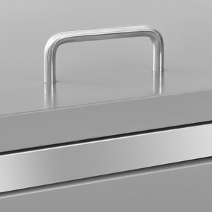Mülltonnenbox für 1 Tonne 69x77,5x112,5 cm Edelstahl