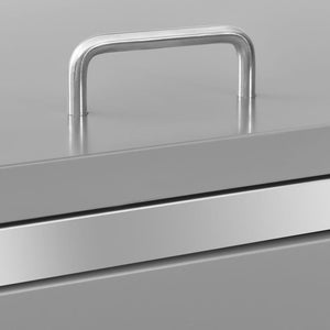 Mülltonnenbox für 3 Tonnen 207x77,5x115 cm Edelstahl
