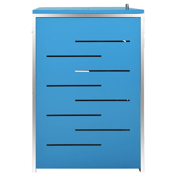 Mülltonnenbox für 4 Tonnen 276,5x77,5x112,5 cm Edelstahl