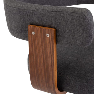 2er Set Barhocker Dunkelgrau