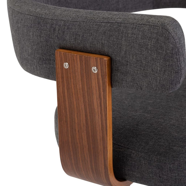 2er Set Barhocker Dunkelgrau