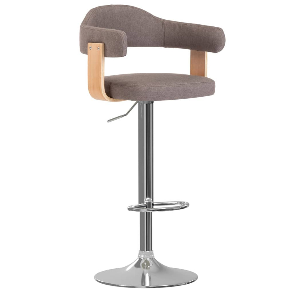2er Set Barhocker Bugholz Taupe