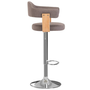 2er Set Barhocker Bugholz Taupe