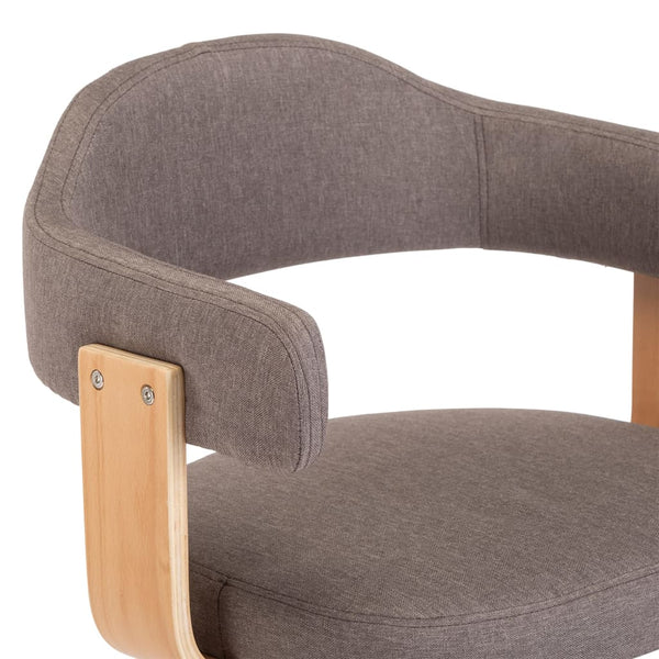 2er Set Barhocker Bugholz Taupe