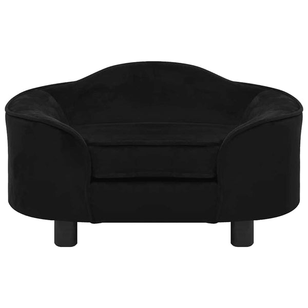 Hundesofa Schwarz 67x47x36 cm Plüsch