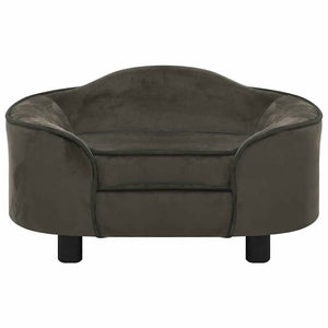 Hundesofa Dunkelgrau 67x47x36 cm Plüsch