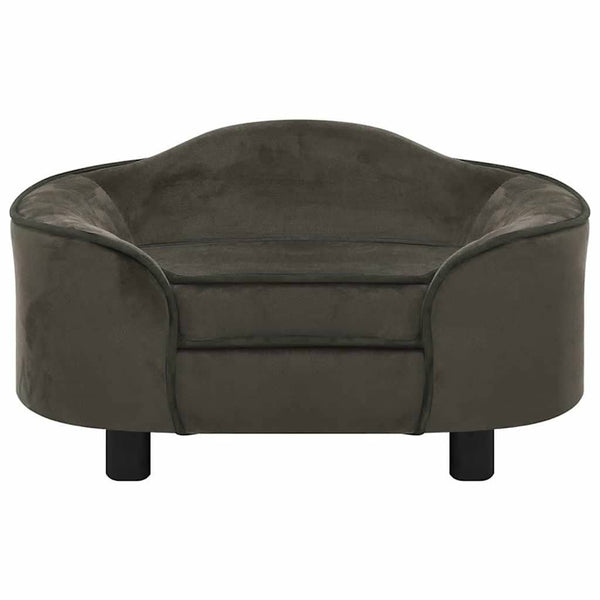 Hundesofa Dunkelgrau 67x47x36 cm Plüsch