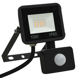 vidaXL Projecteur LED avec capteur 10W blanc chaud