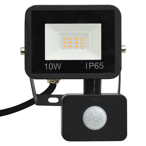 vidaXL Projecteur LED avec capteur 10W blanc chaud