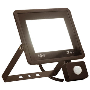 vidaXL LED Floodlight with Sensor 50W Warm White