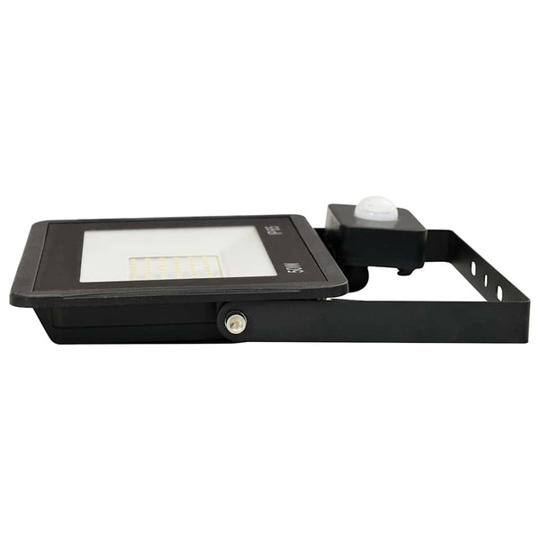 vidaXL LED Floodlight with Sensor 50W Warm White