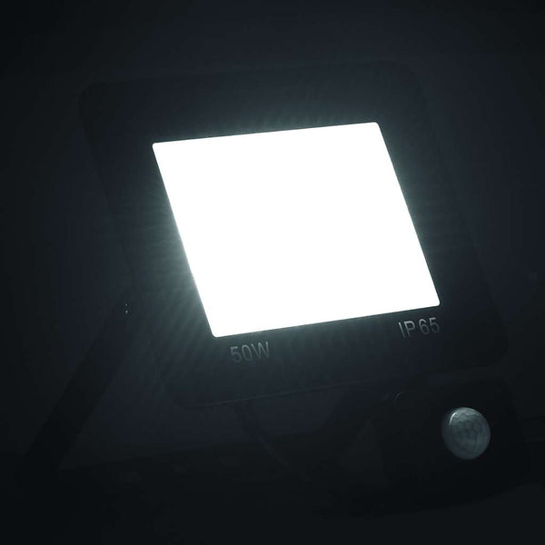 LED-Fluter mit Sensor 50 W Kaltweiß