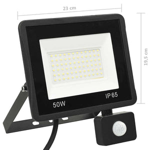 LED-Fluter mit Sensor 50 W Kaltweiß