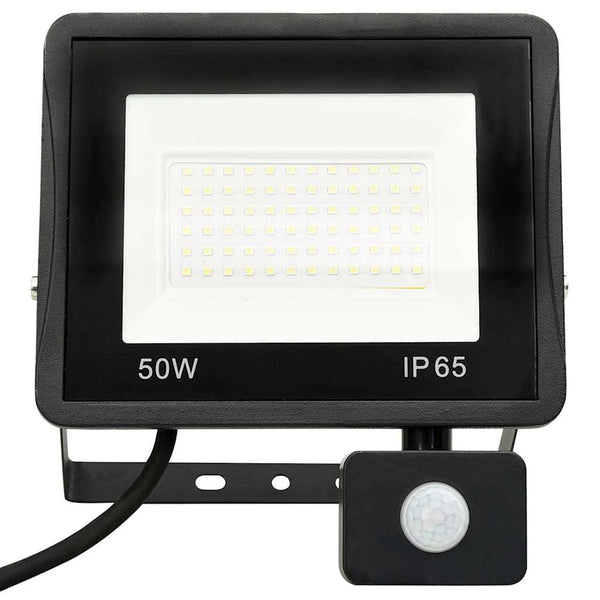 LED-Fluter mit Sensor 50 W Kaltweiß