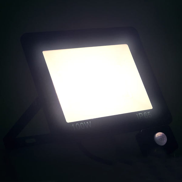 LED-Fluter mit Sensor 100 W Kaltweiß