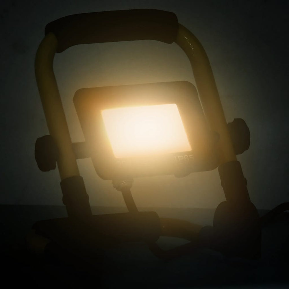 LED-Fluter mit Handgriff 20 W Warmweiß