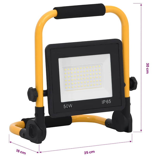 LED-Fluter mit Handgriff 50 W Kaltweiß