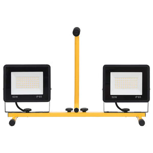 LED-Fluter mit Handgriff 2x50 W Warmweiß