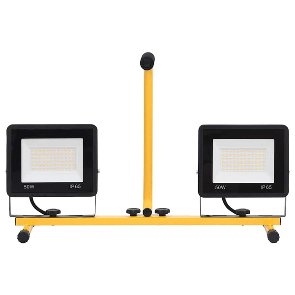 LED-Fluter mit Handgriff 2x50 W Warmweiß