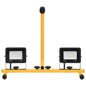LED-Fluter mit Handgriff 2x20 W Kaltweiß