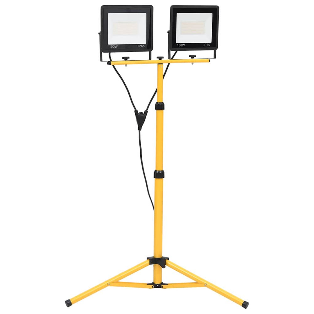 LED-Fluter mit Stativ 2x100 W Warmweiß