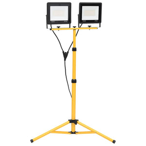 LED-Fluter mit Stativ 2x100 W Warmweiß