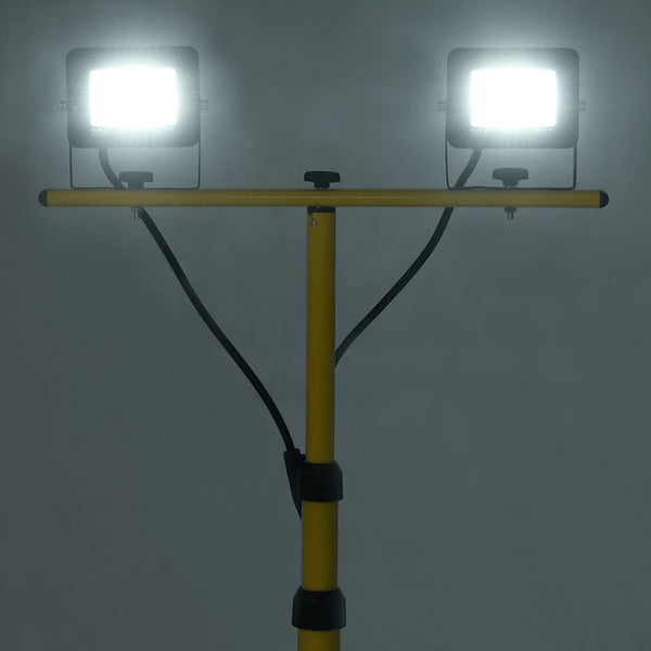 LED-Fluter mit Stativ 2x20 W Kaltweiß
