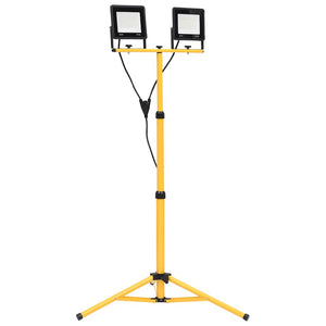 LED-Fluter mit Stativ 2x50 W Kaltweiß