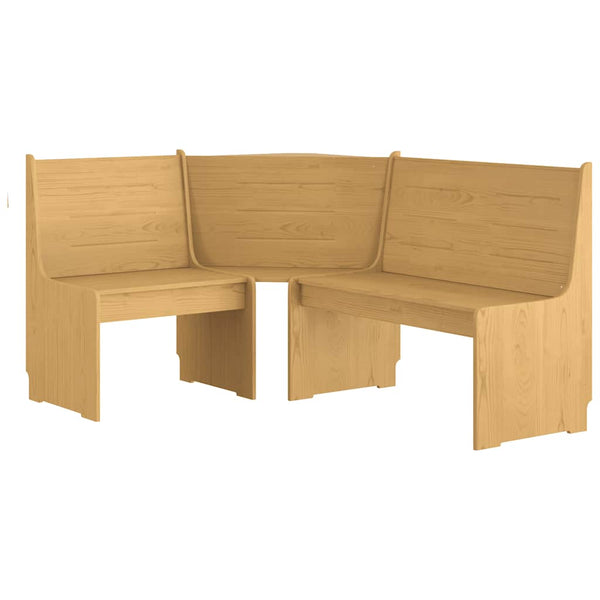 Eckbank REINE 151 cm Honigbraun Kiefer Massivholz